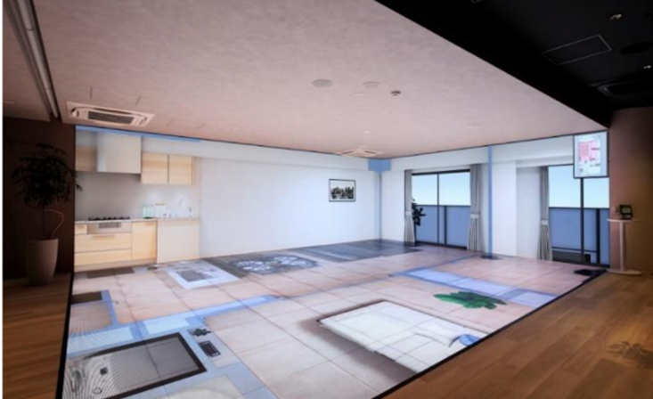 本サロンでのVRモデルルームの様子（2次元）