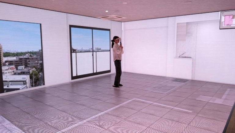 本サロンでのVRモデルルームの様子(2次元)