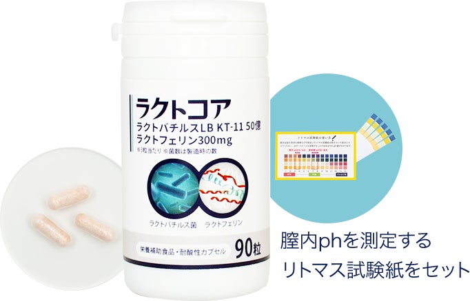 ラクトコアはラクトバチルス菌とラクトフェリンをW配合