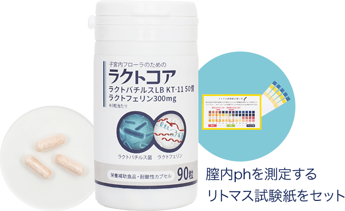 ラクトコアはラクトバチルス菌とラクトフェリンをW配合