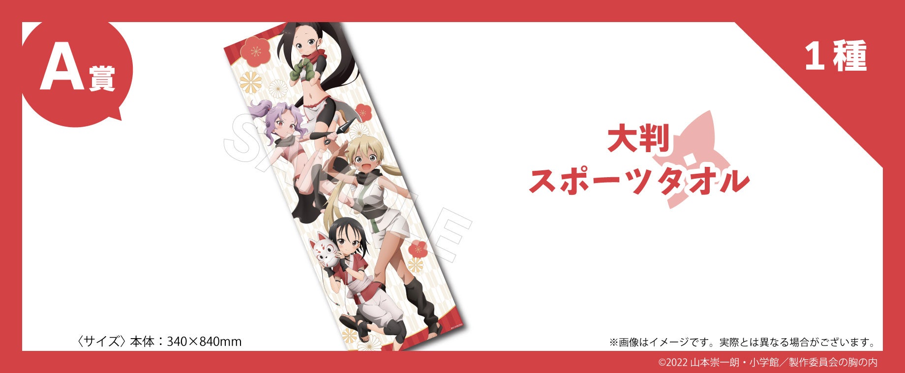 男子禁制”くノ一コメディTVアニメ『くノ一ツバキの胸の内』くじ