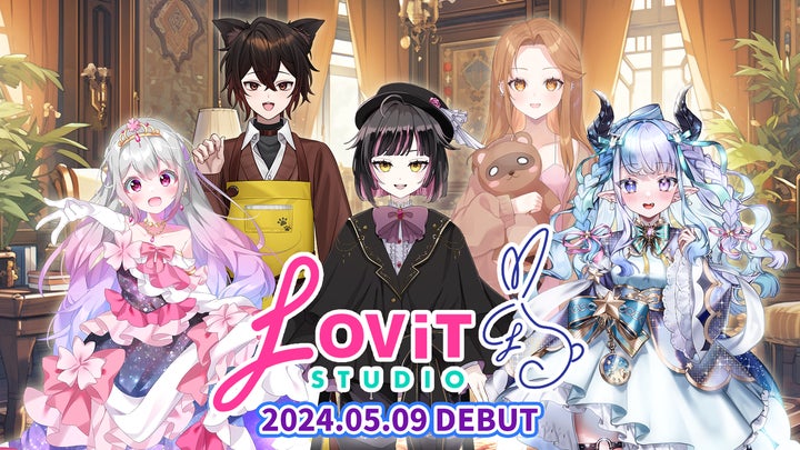 LOViT STUDIO unveils 5 new Vtuber talents with unique characters for debut streams