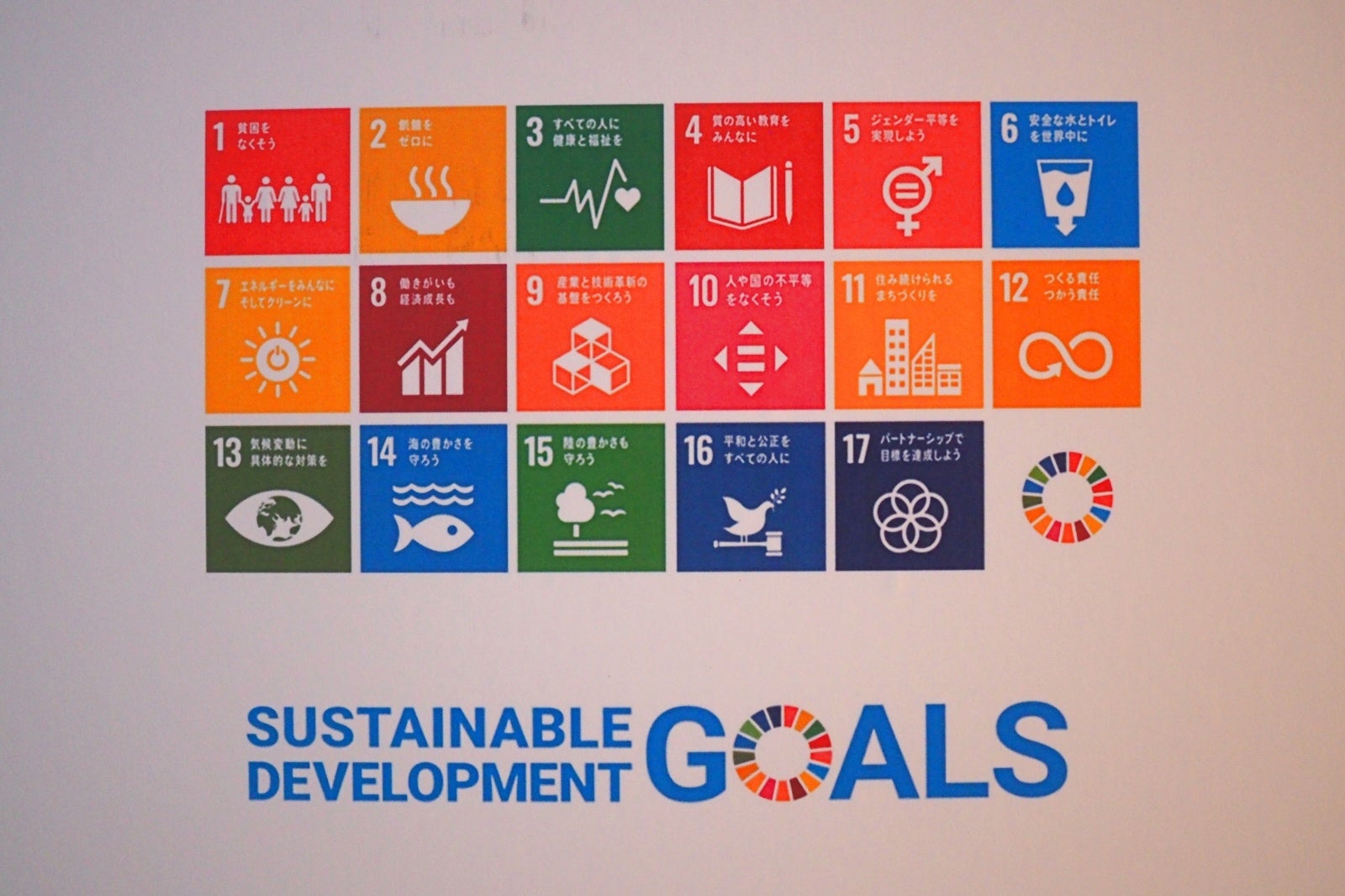 妖怪界もこの目標と同じように17のゴールを設定