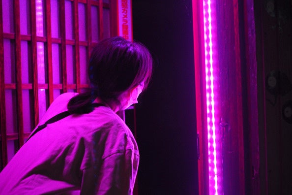 夜になると雰囲気抜群。夜10時まで営業