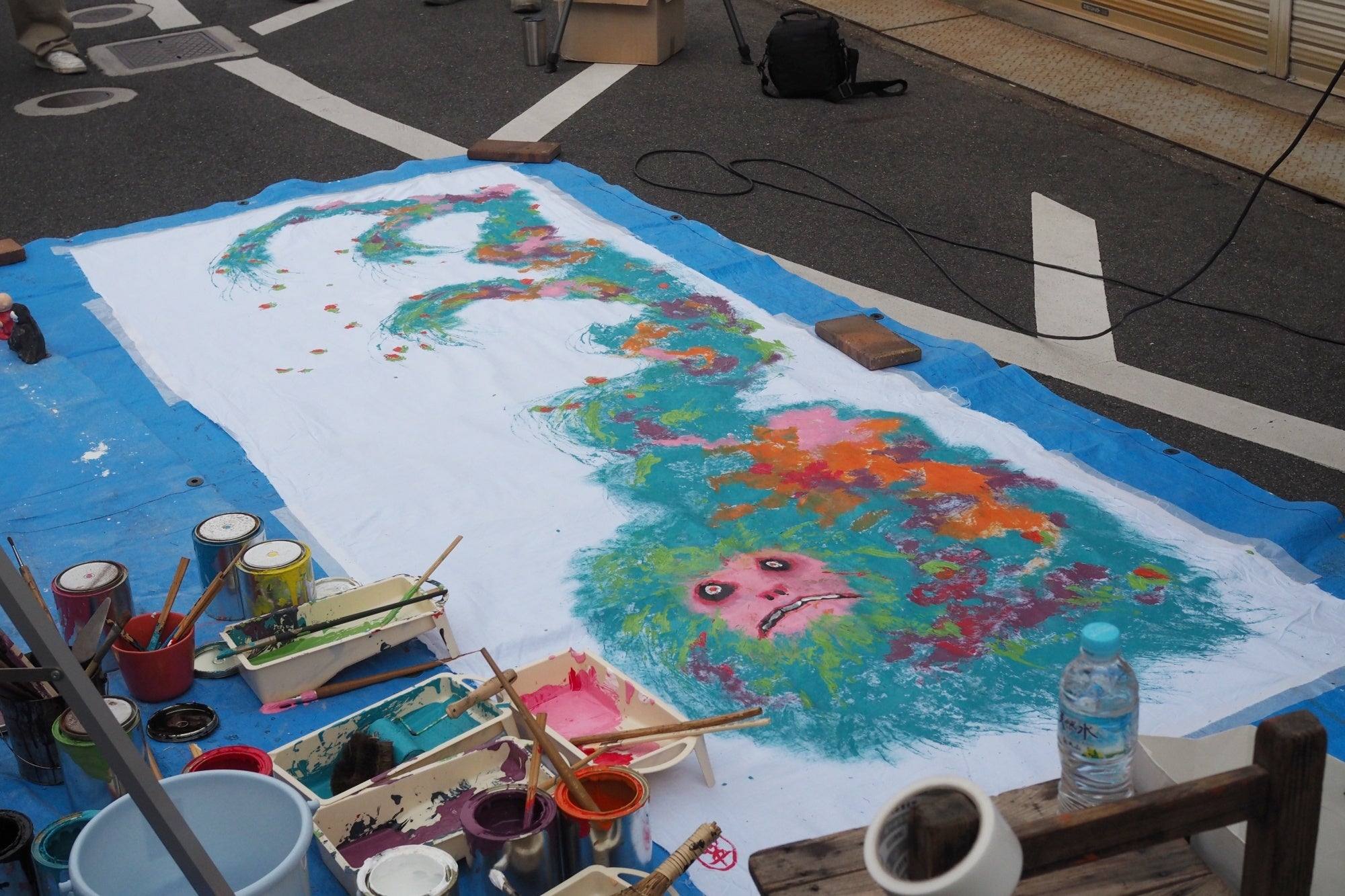 大賞の妖怪「猿玉」が完成