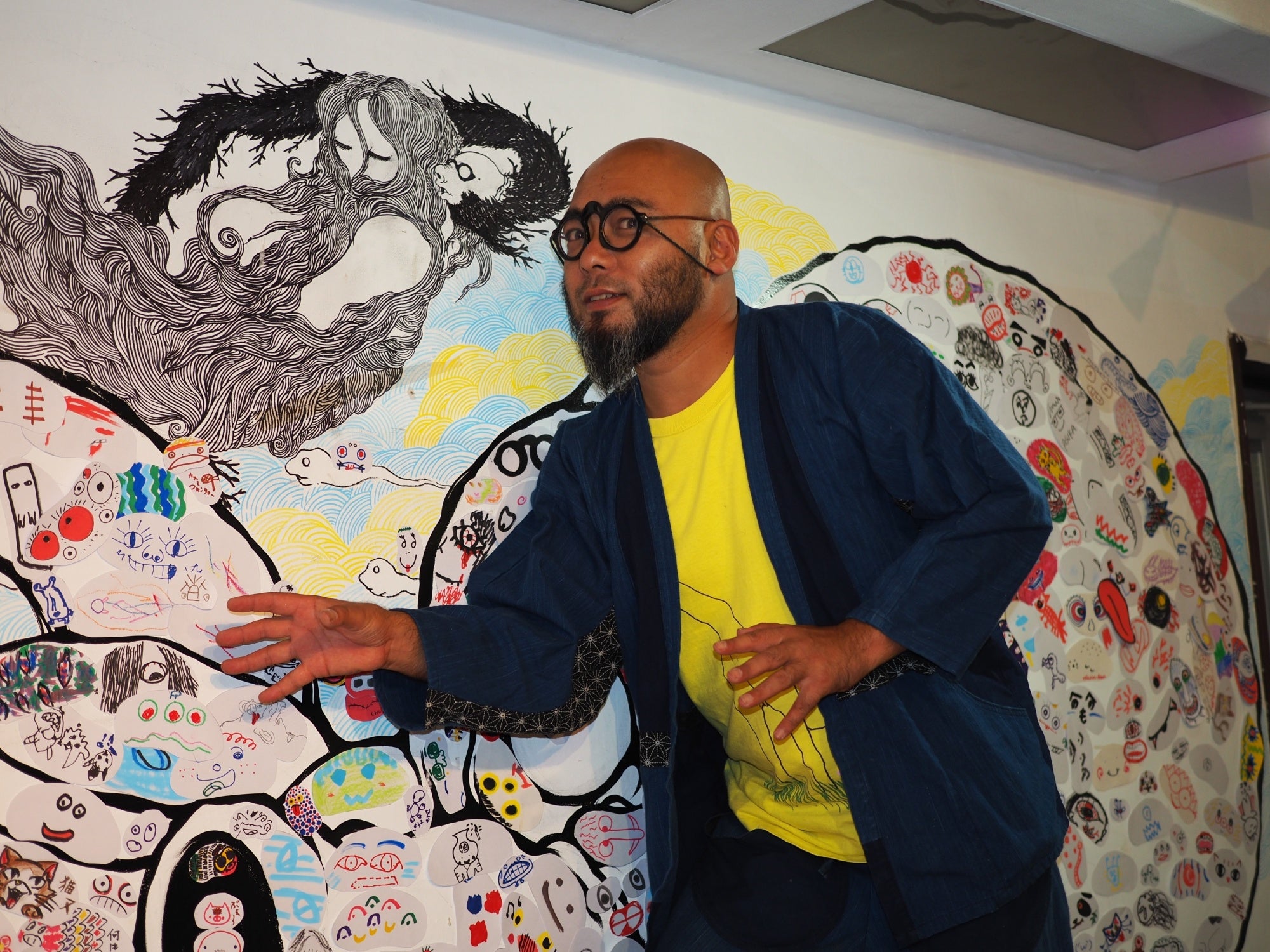 館長の柳生忠平とのワークショップも開催