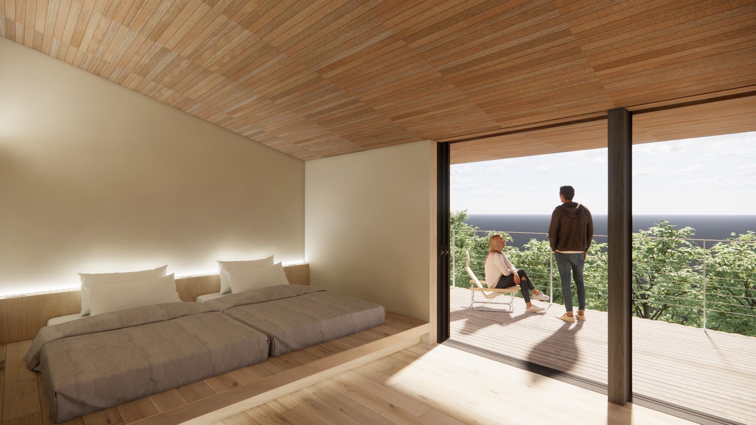 「The CABIN」宿泊棟（内観）　完成イメージ