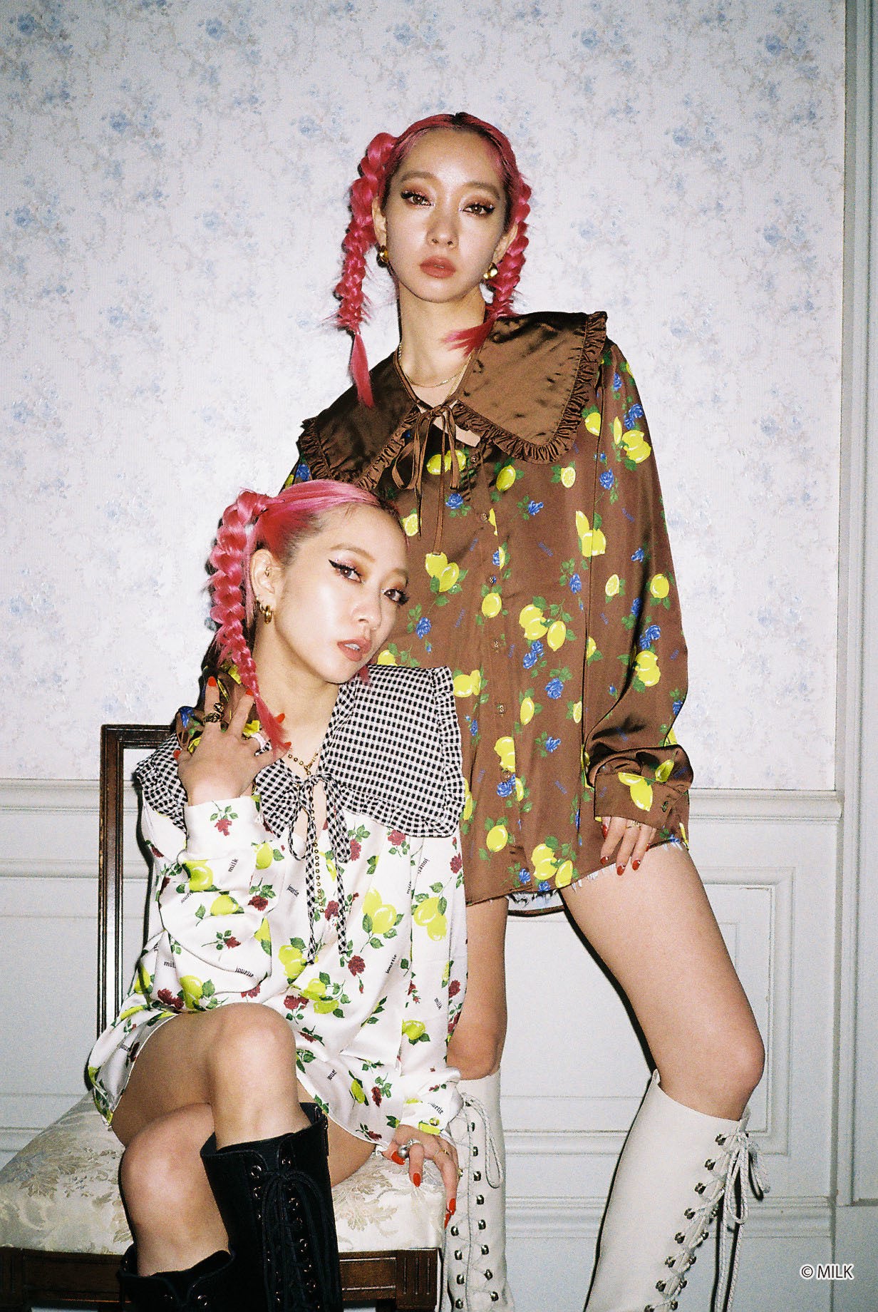 MILK フリルカラーブラウス