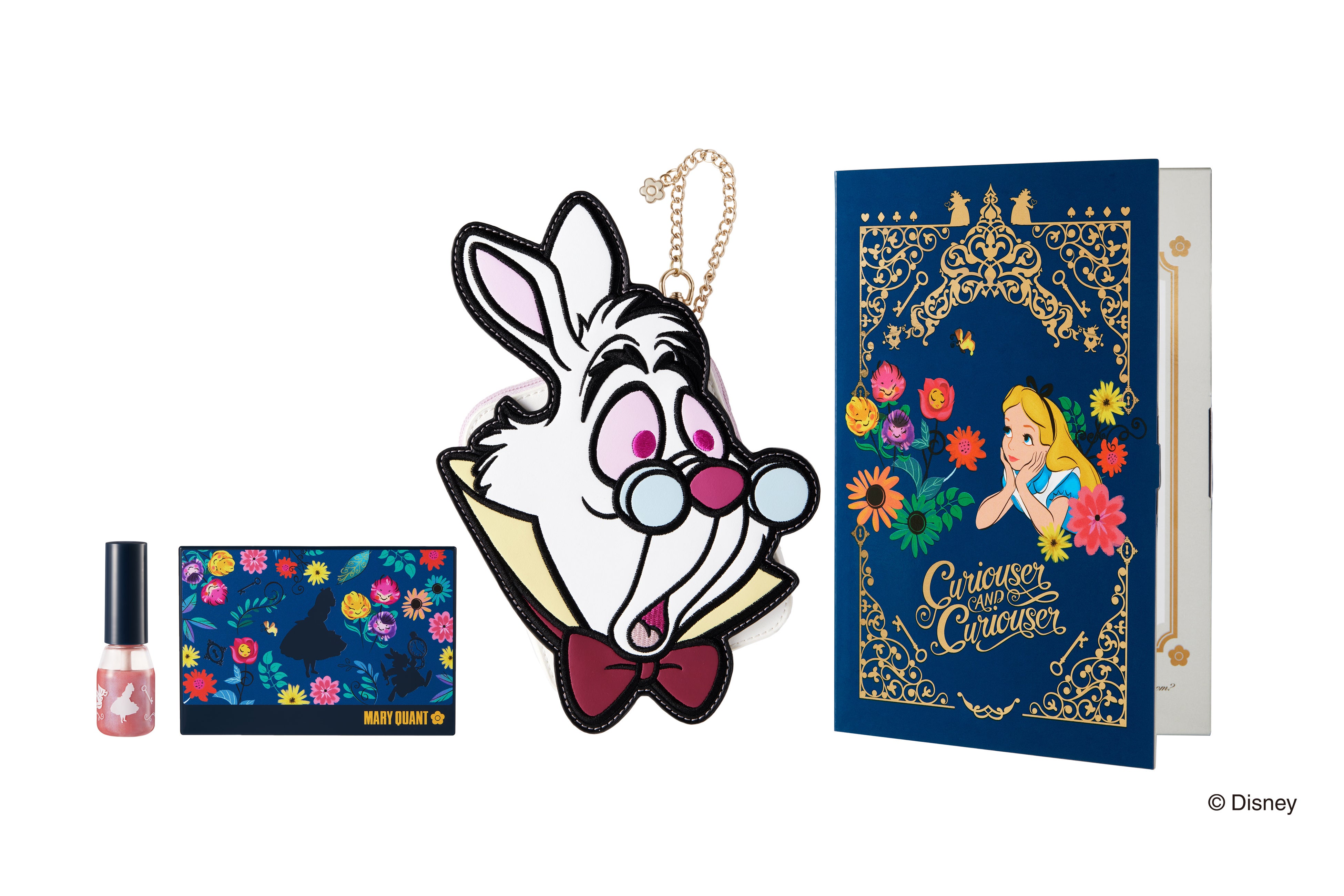 マリークヮント　不思議の国のアリス　コラボ　アイシャドウ リップ ポーチ 物語の世界感にインスパイアされた限定コスメが登場！「マリークワント