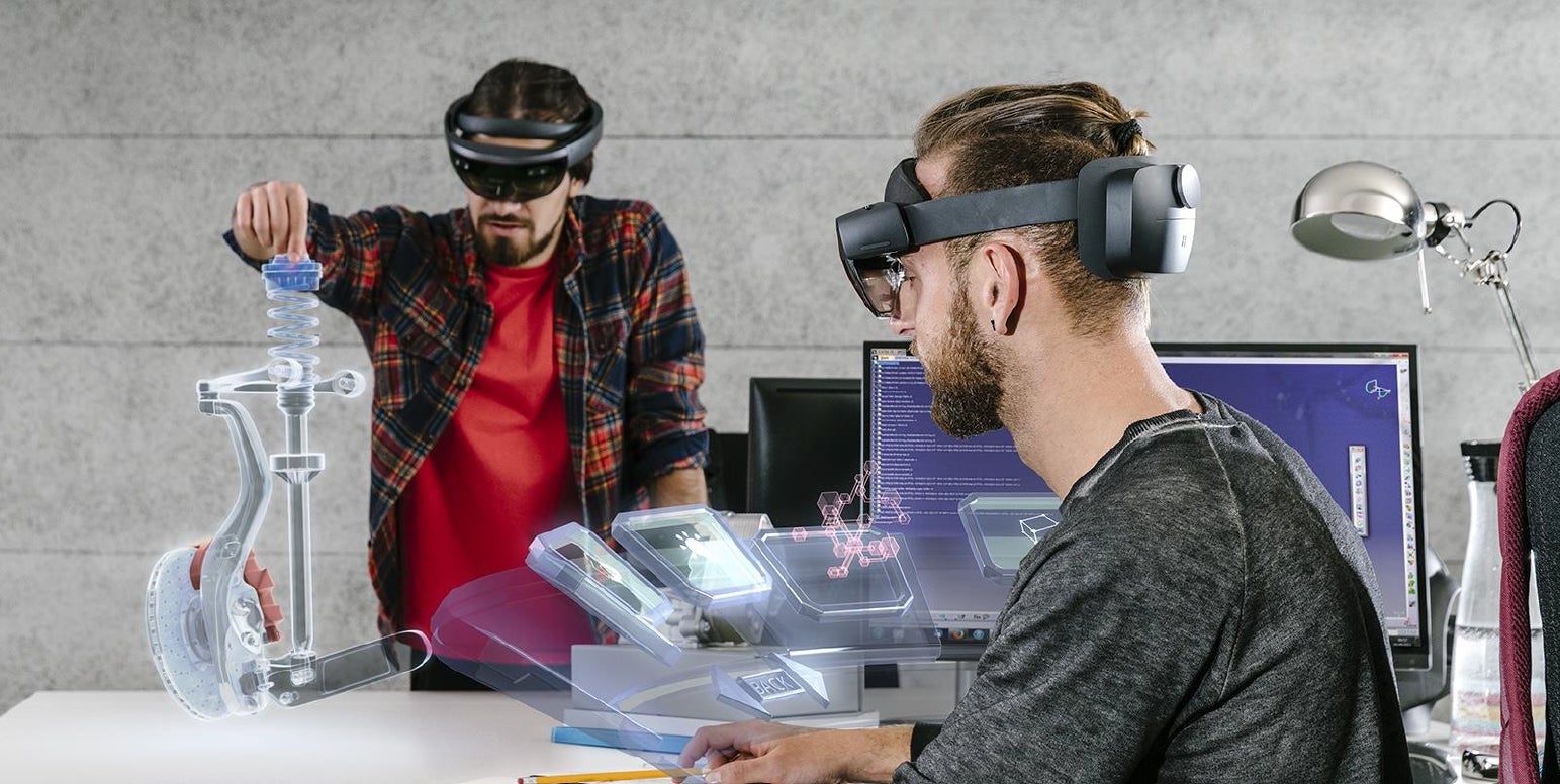 「AR 3S」で現実空間に3D CADモデルをインポートし、組立性評価や作業干渉チェックが可能に。複数ユーザーの同時使用やリモート操作も可能で、チームプロジェクトのコミュニケーションを加速。 「AR 3S」で現実空間に3D CADモデルをインポートし、組立性評価や作業干渉チェックが可能に。複数ユーザーの同時使用やリモート操作も可能で、チームプロジェクトのコミュニケーションを加速。