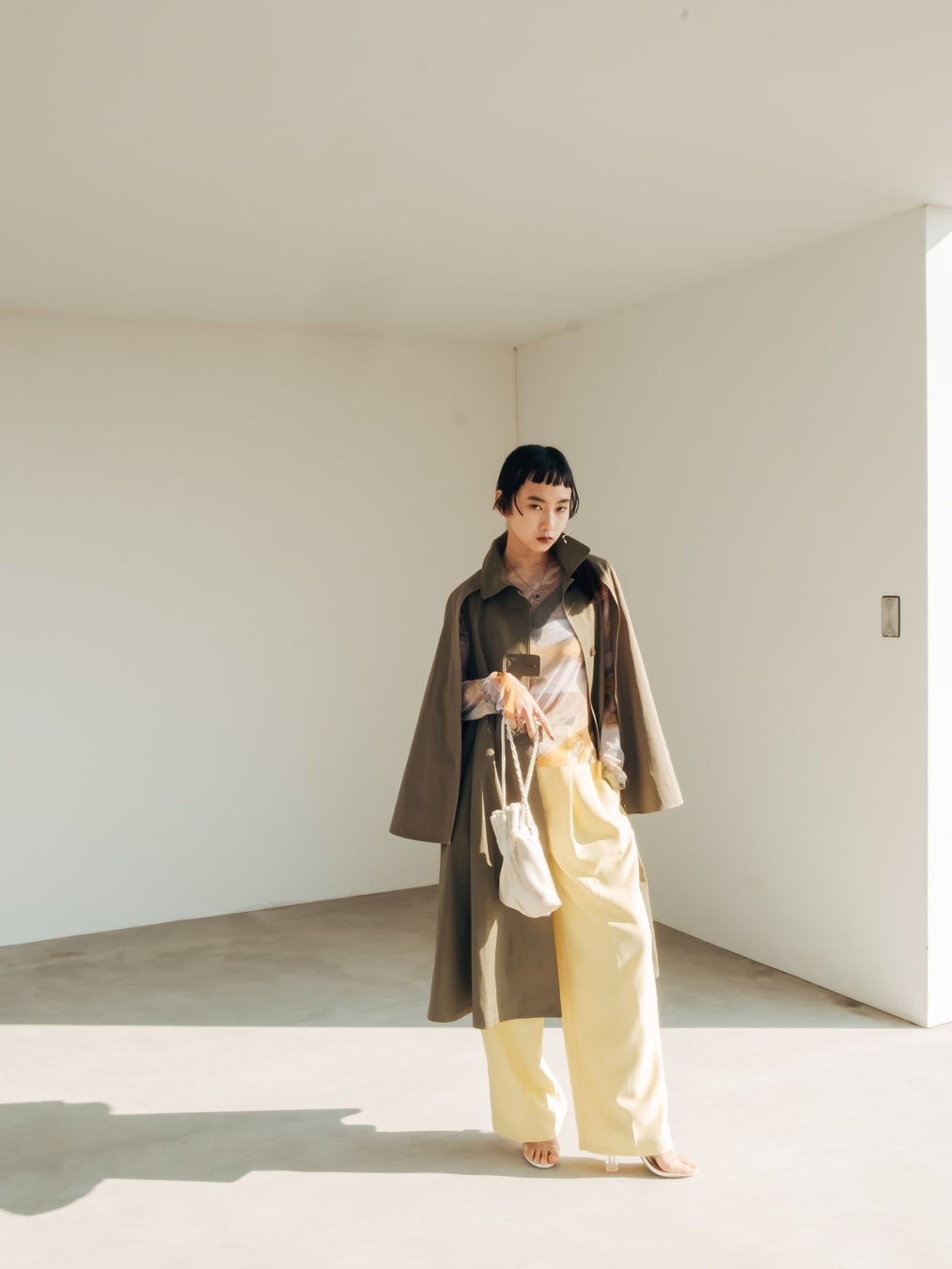 2Way Sleeve A-line Coat  ¥25,300 (taxin)