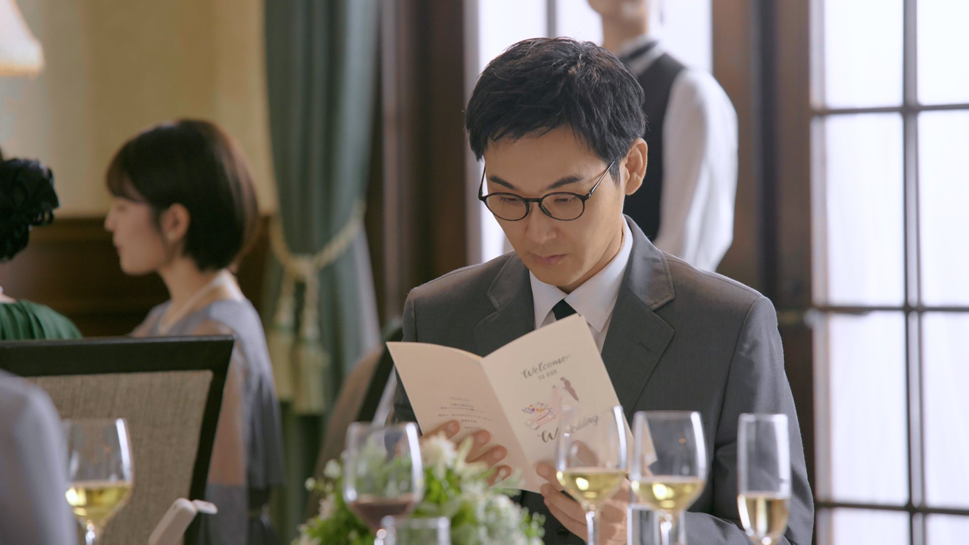 撮影の様子「結婚式」篇