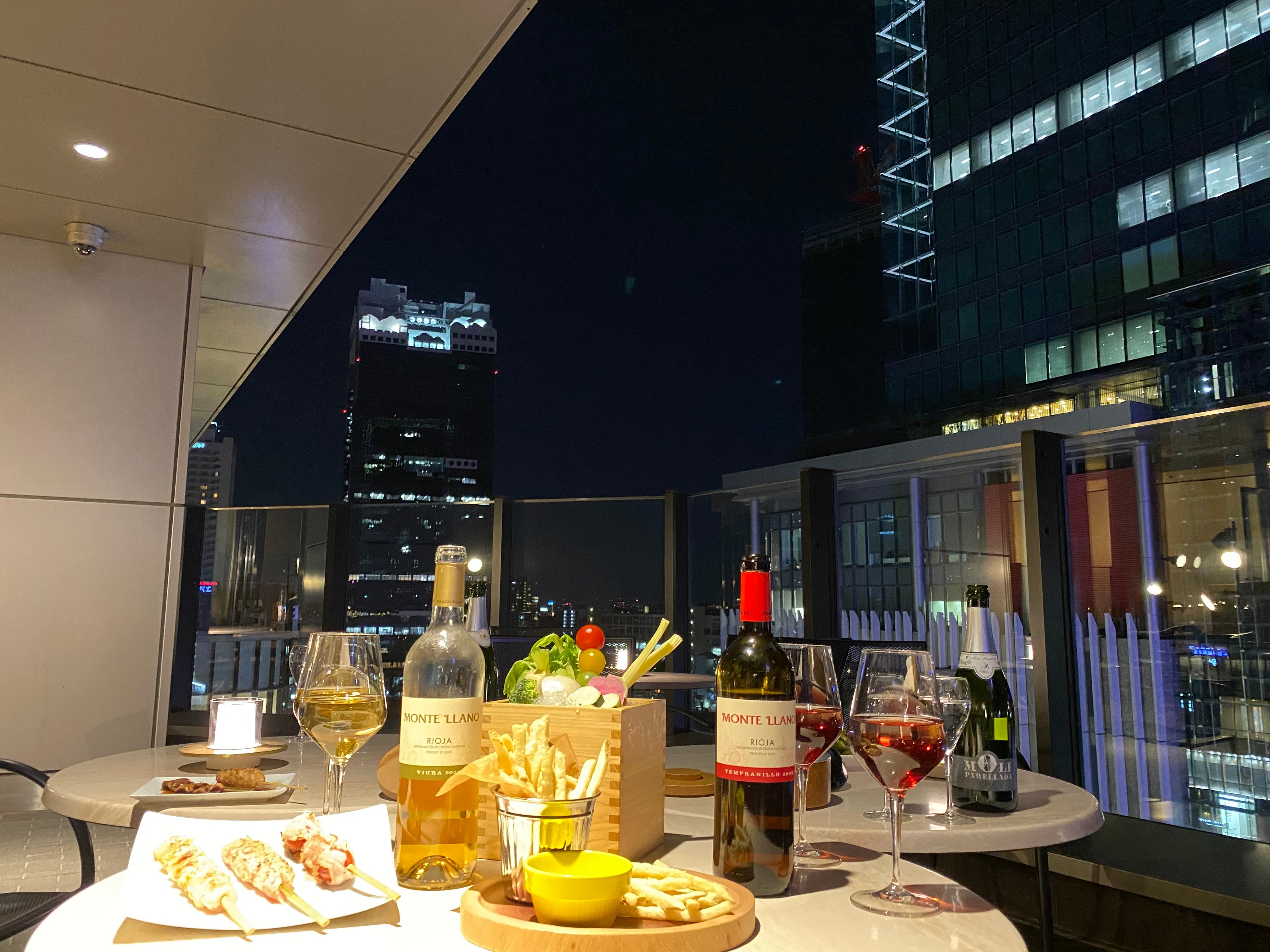 春のテラスで愉しむビアガーデン風パーティー。