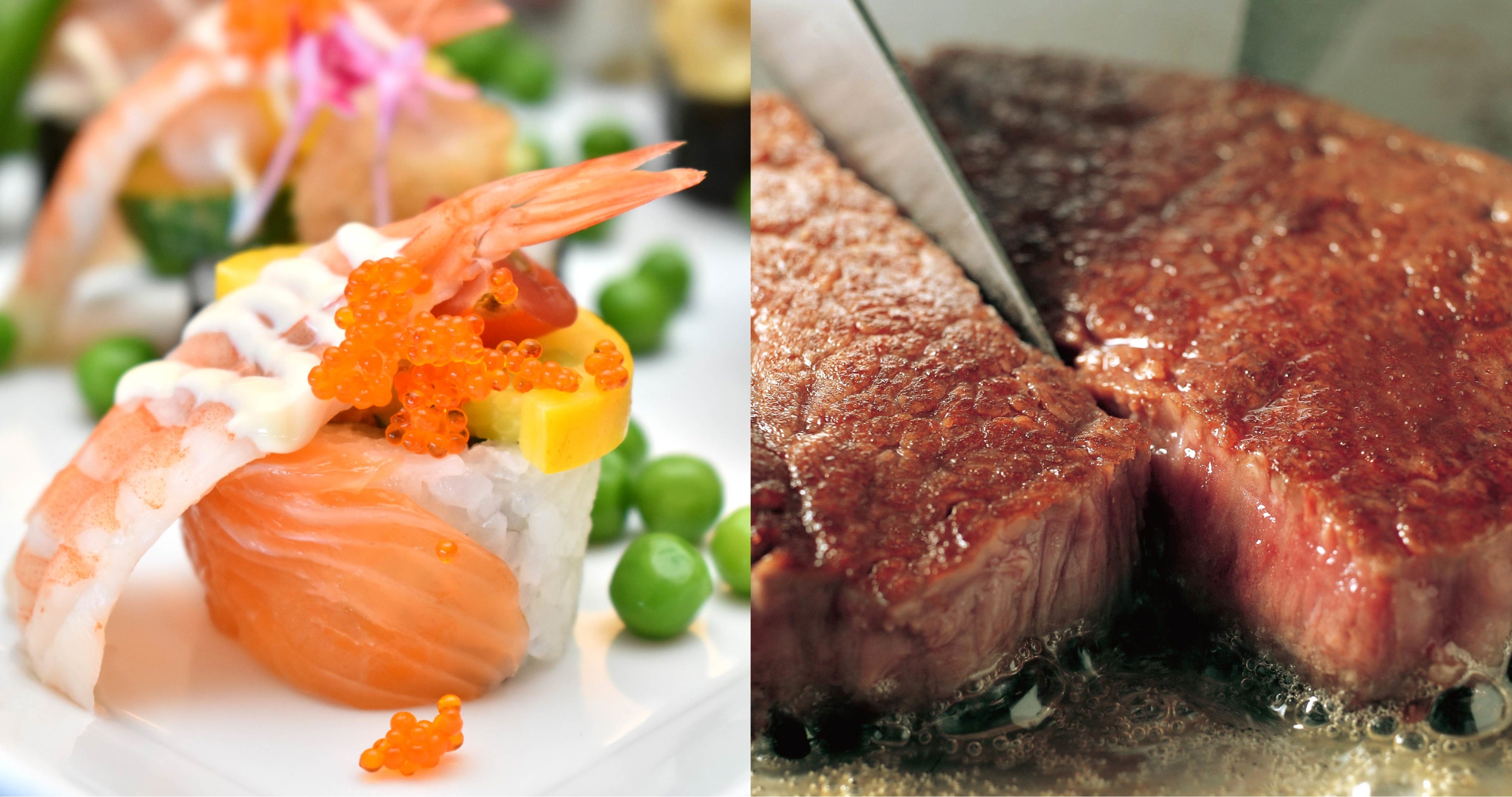 フランス寿司・牛ステーキ