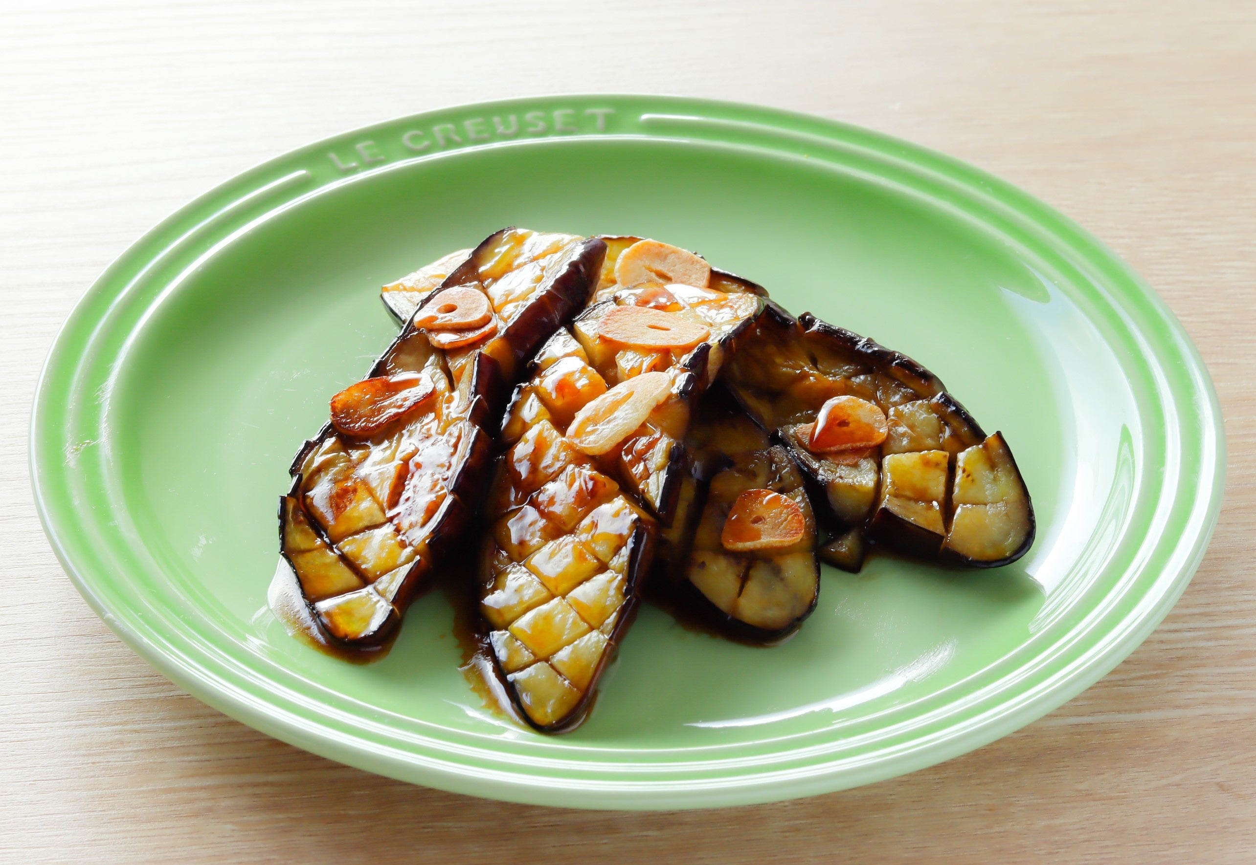 ナスのガーリックステーキ