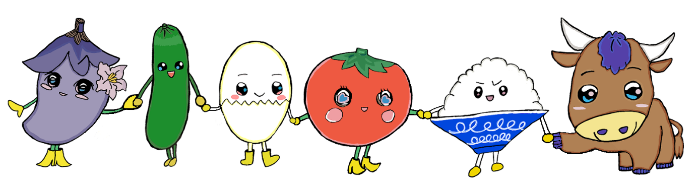 まちだの新・食育推進キャラクター「まち☆ベジーズ」