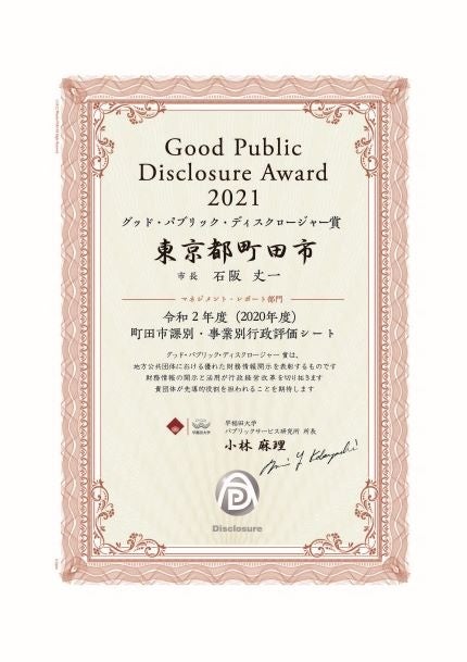 グッド・パブリック・ディスクロージャー賞