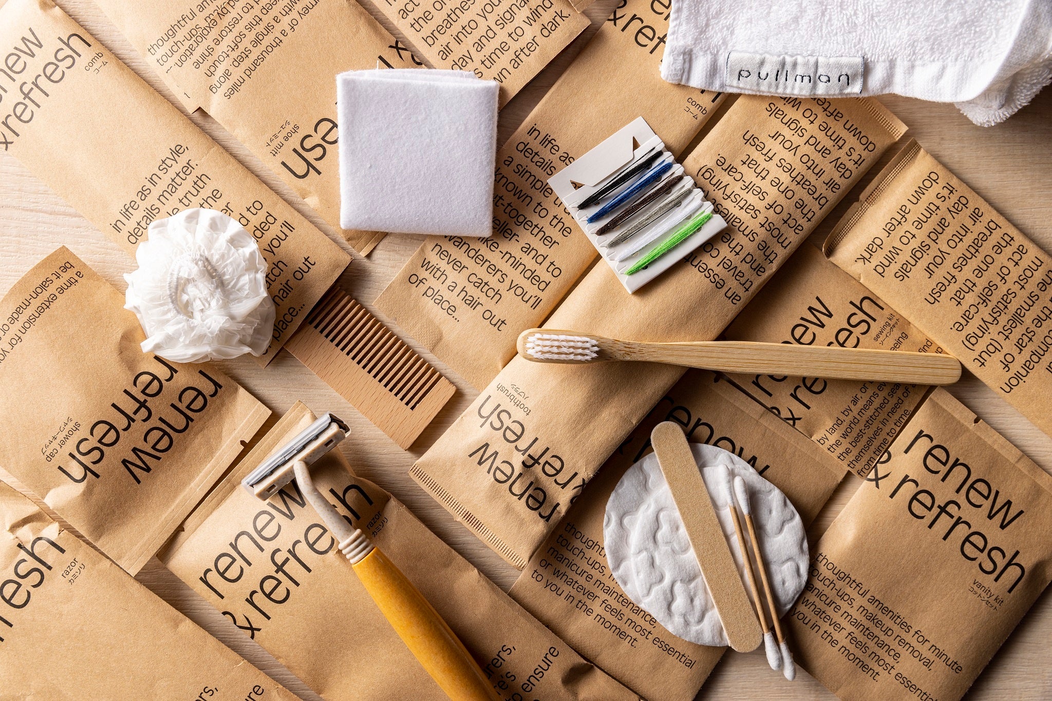 ▲脱プラスチック　客室のアメニティ