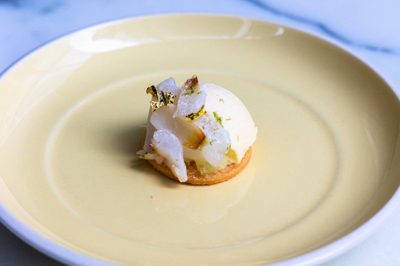 生姜とライムのチーズケーキ