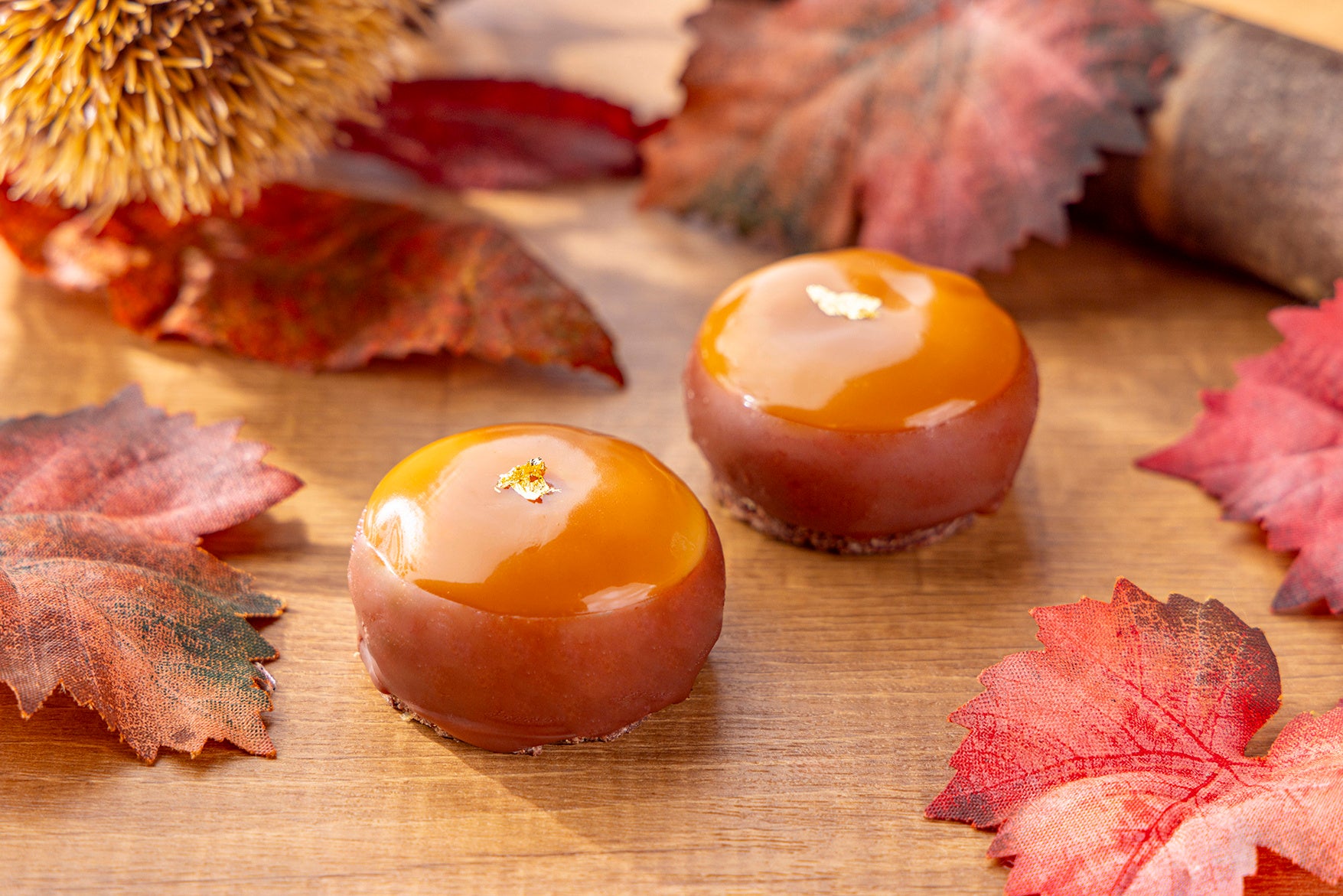 洋梨とショコラキャラメルムース