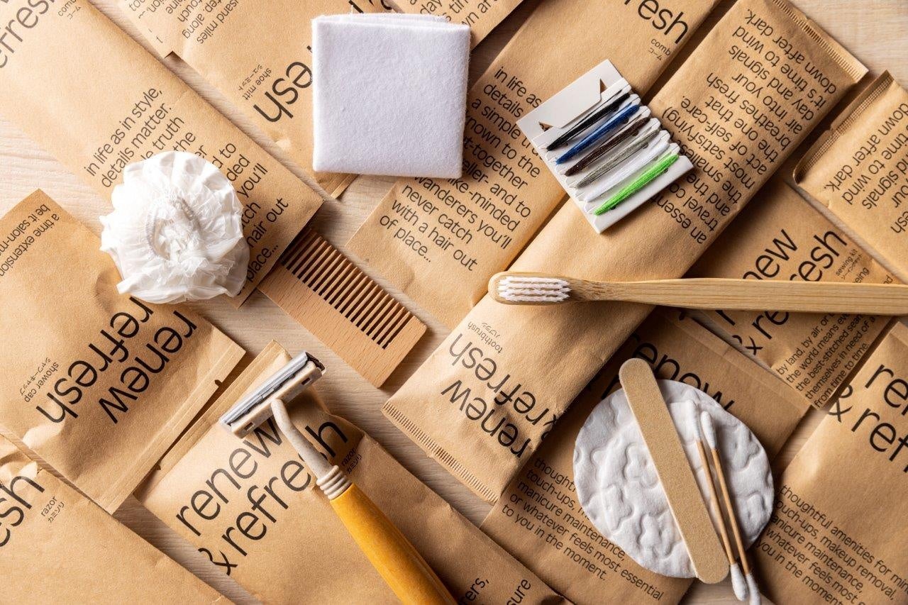 アメニティ 竹製歯ブラシなど