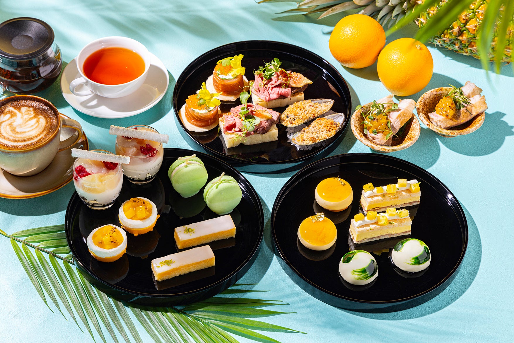 色とりどりに並ぶ、トロピカルなスイーツ