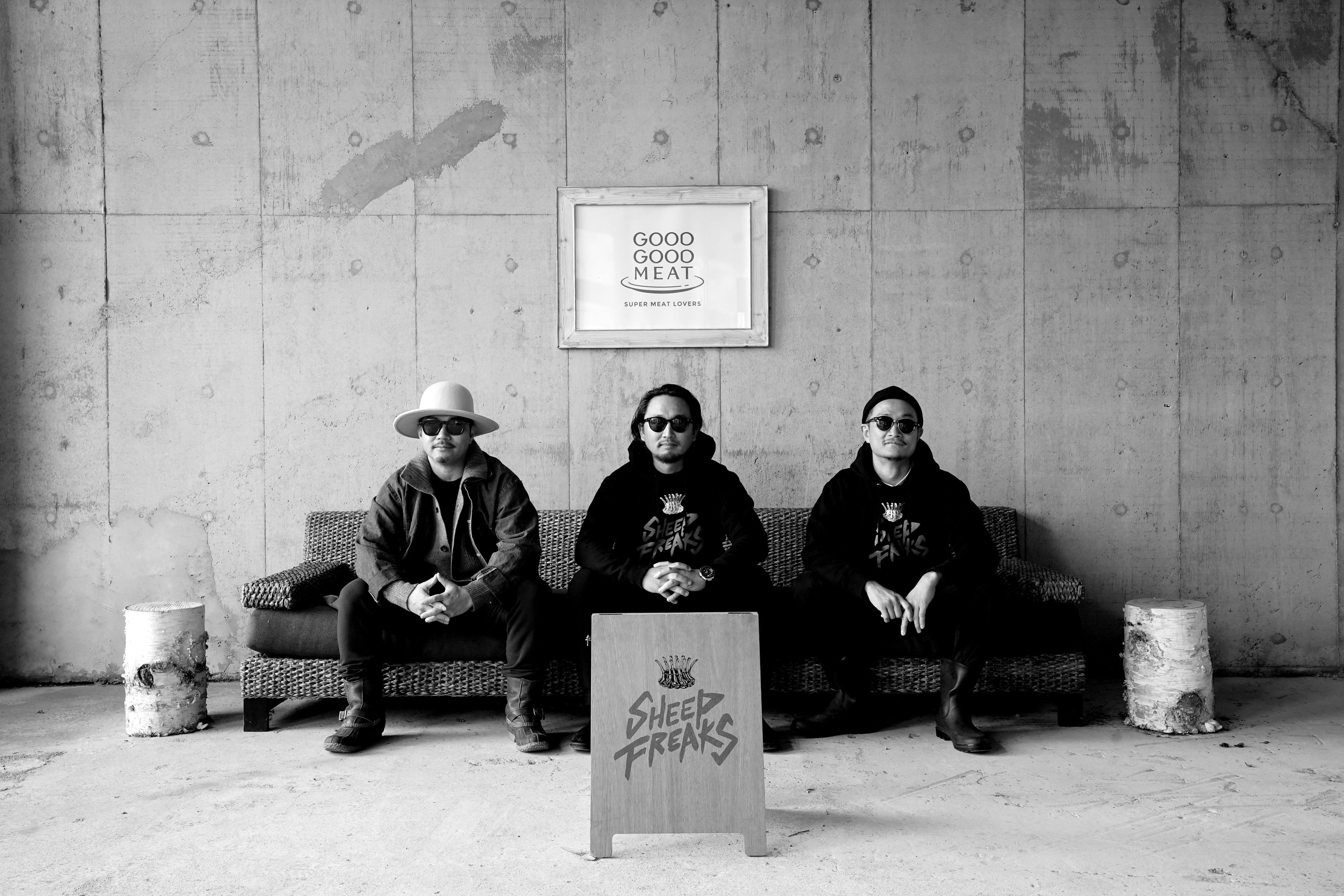 左：野々宮秀樹（GOODGOOD）中央：関澤波留人（SHEEP SUNRISE）右：梅田武志（ザッツ・オールライト）