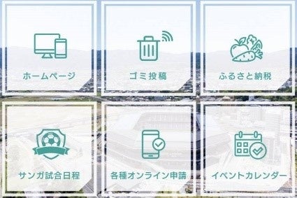 亀岡市公式LINEアカウントのリッチメニュー