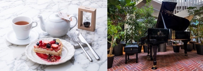 ティー©Shinya Kigure＆ピアノ©Shiroiya Hotel