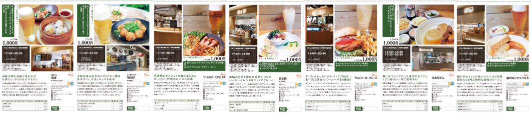 杜の街プラザの7店舗が掲載