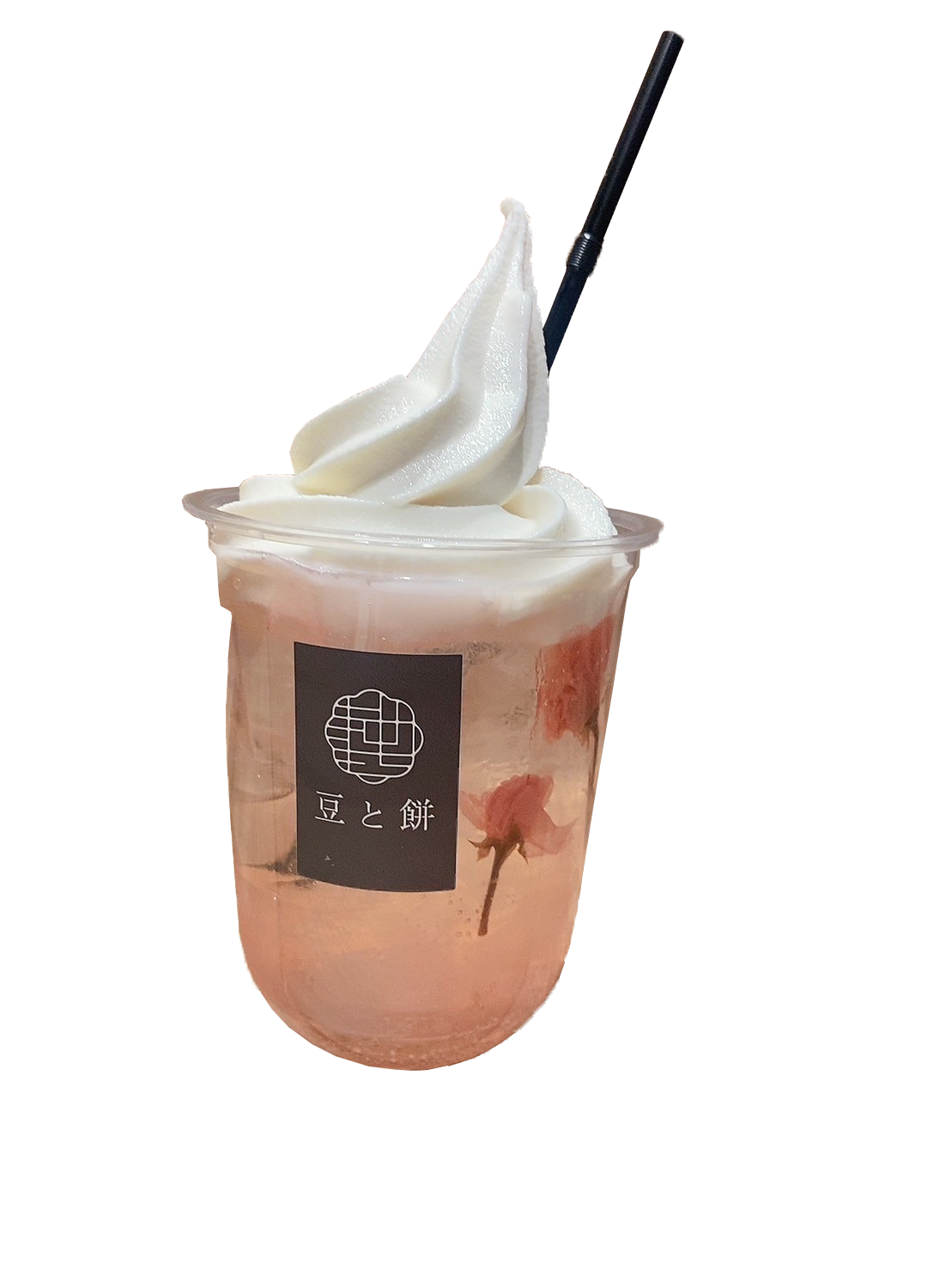 豆と餅「さくらクリームソーダ