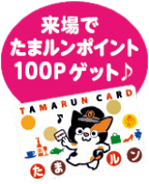 来場者に100Pプレゼント
