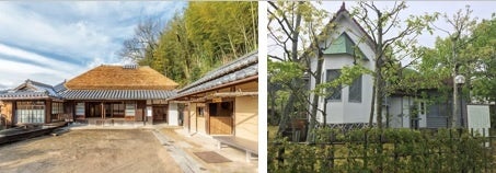 夢二生家記念館（左）、少年山荘