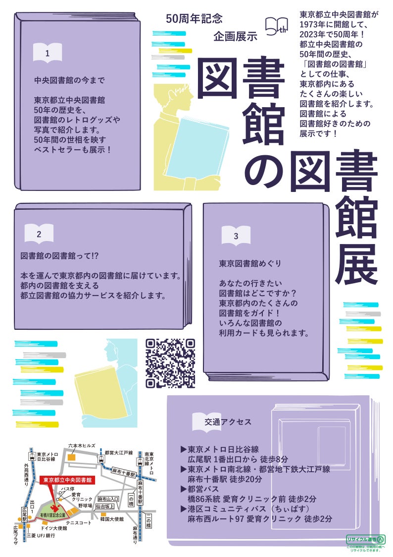 東京都立中央図書館50周年記念企画展示「図書館の図書館展」 東京都立中央図書館50周年記念企画展示「図書館の図書館展」