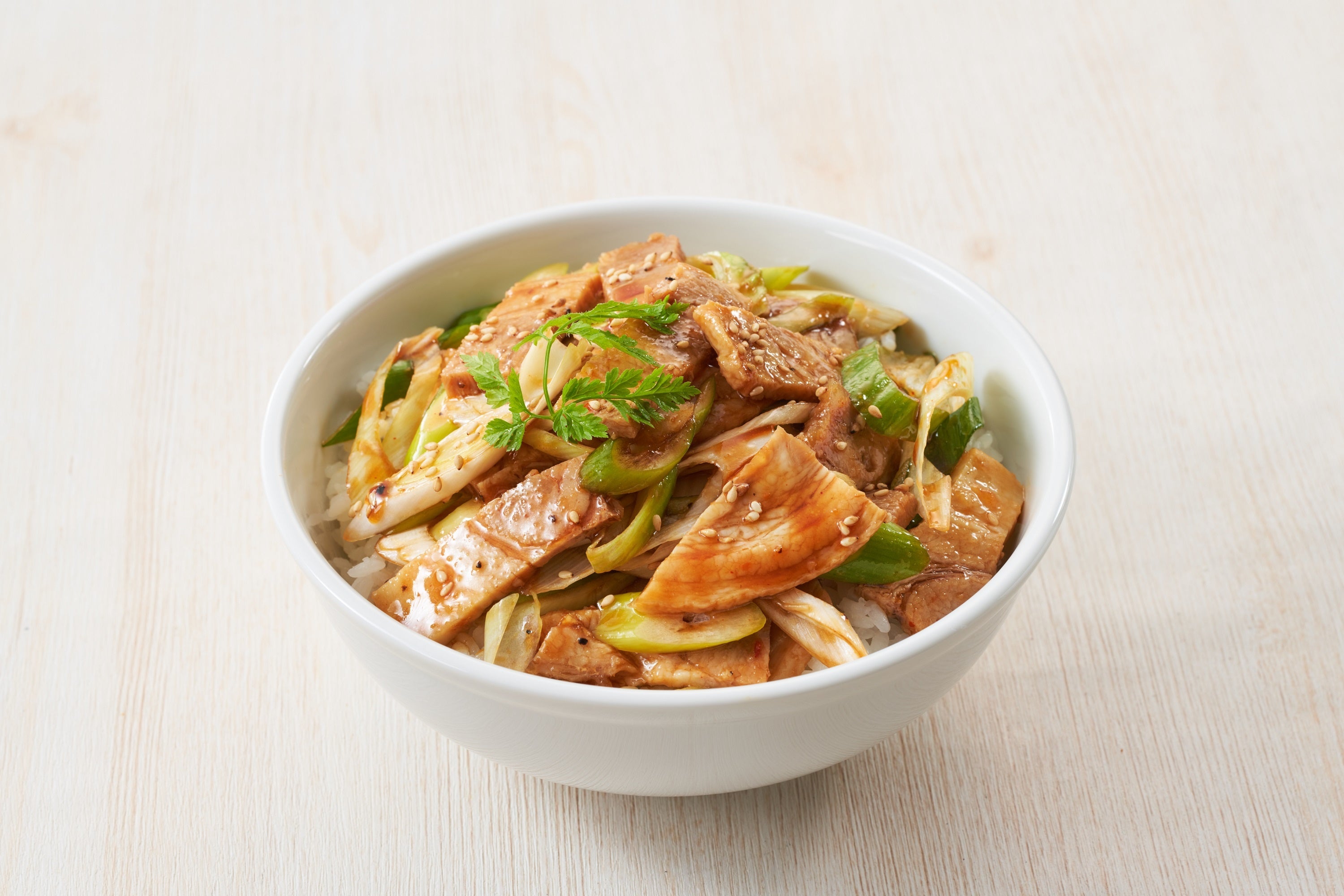 若獅子ネギチャーシュー丼の具 580円