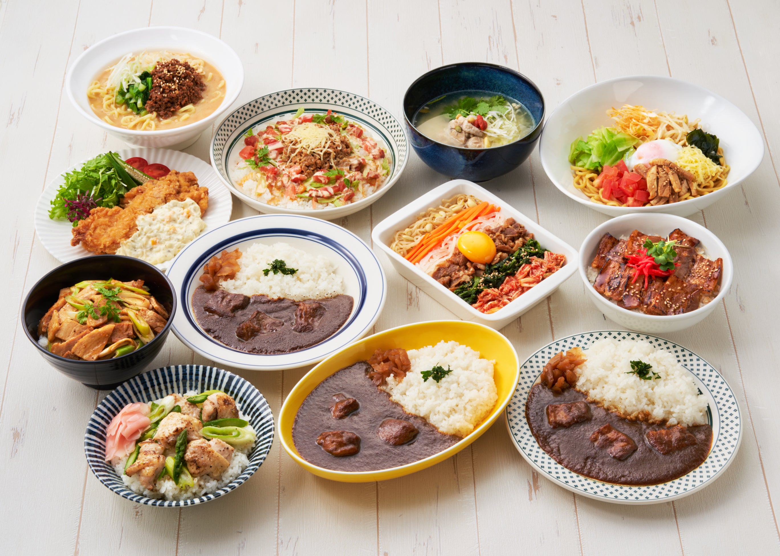 若獅子シリーズ全12種類盛り付けイメージ