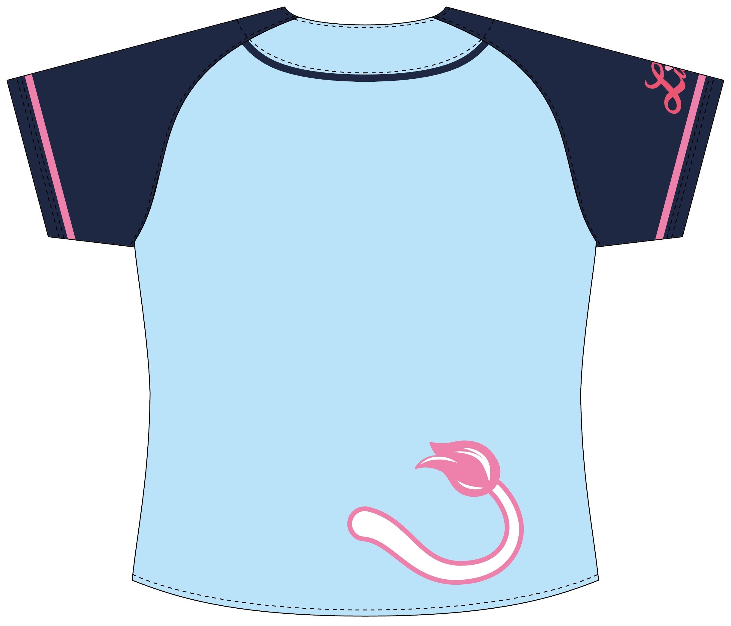 獅子女ユニフォーム(裏)