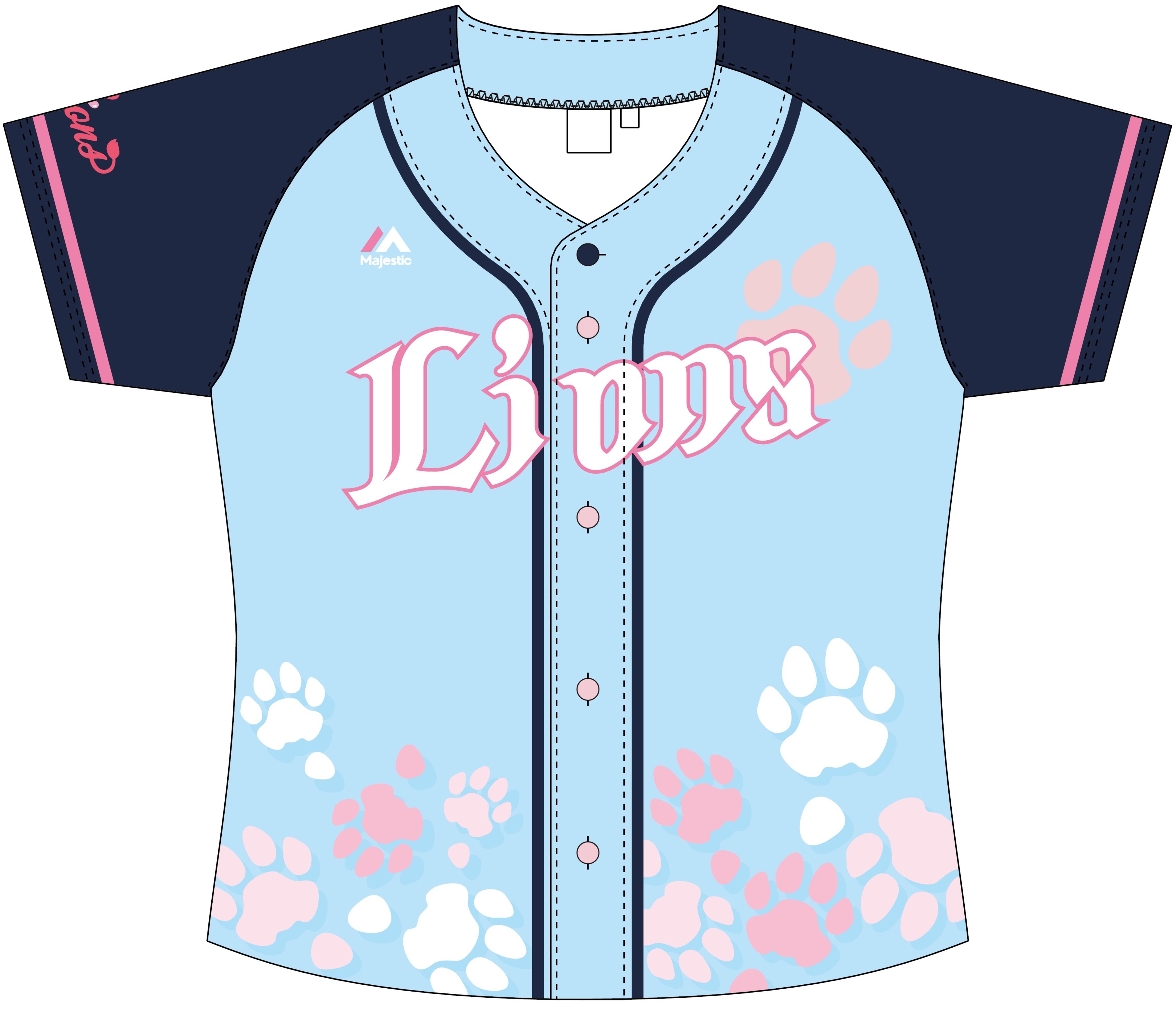 獅子女ユニフォーム(表)