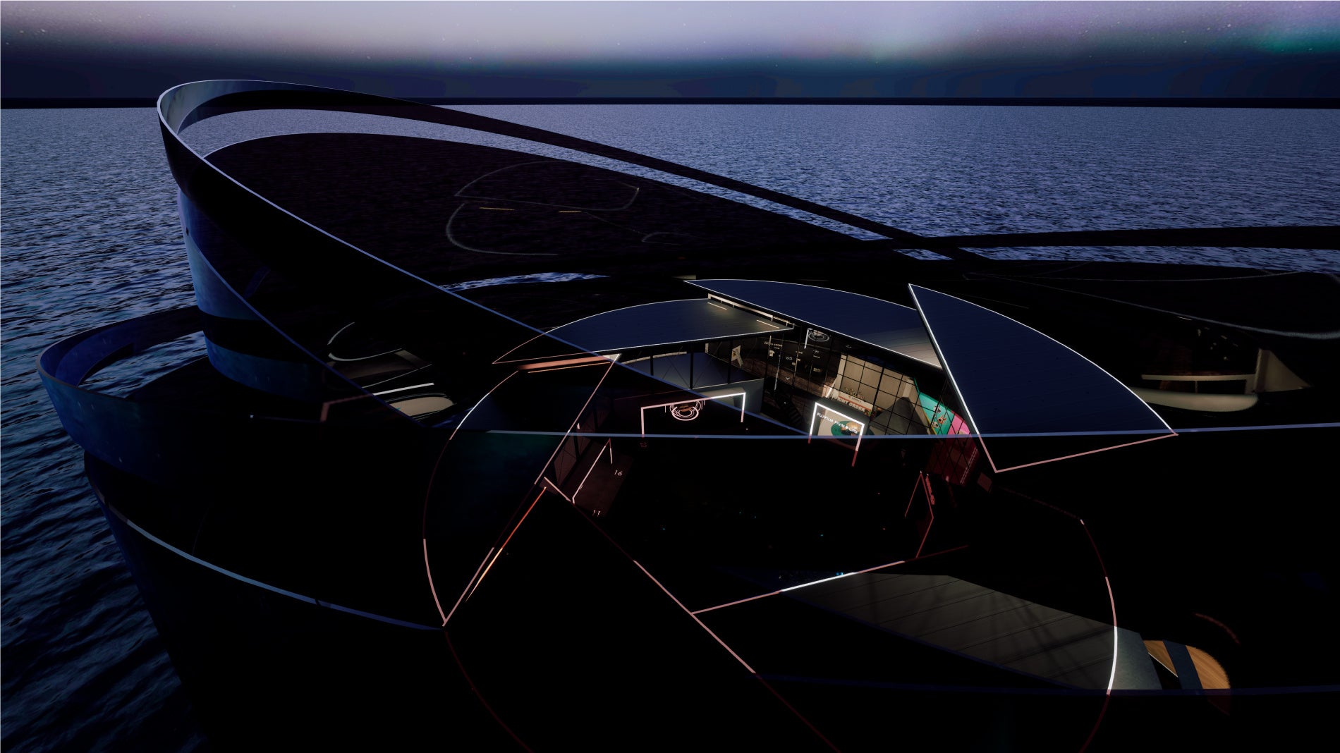 フイルムのパーフォレーションを連想させる外観