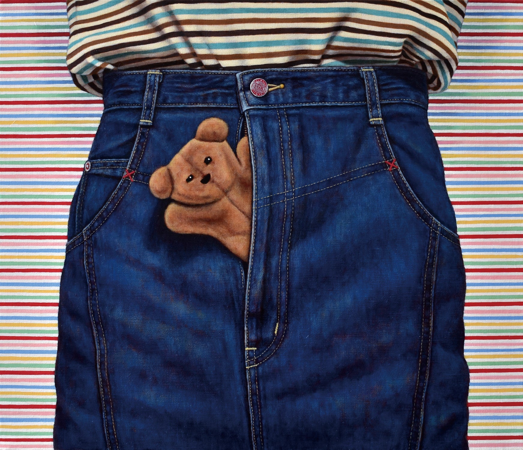 濱元 祐佳　『Libido』　キャンバス、油絵具　45.5×53.0cm　2021年