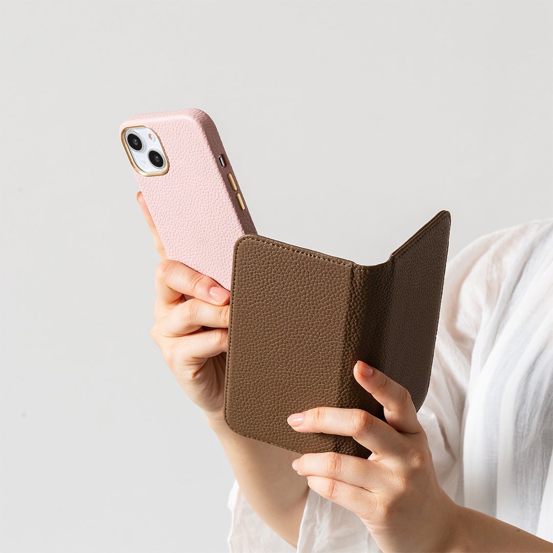 しまにゃん様オーダー レザーカービン iPhone手帳型ケース
