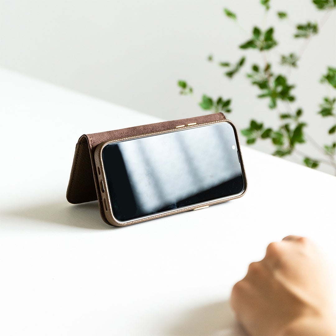 スマホスタンドにも