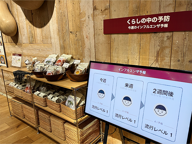 店内モニターの様子