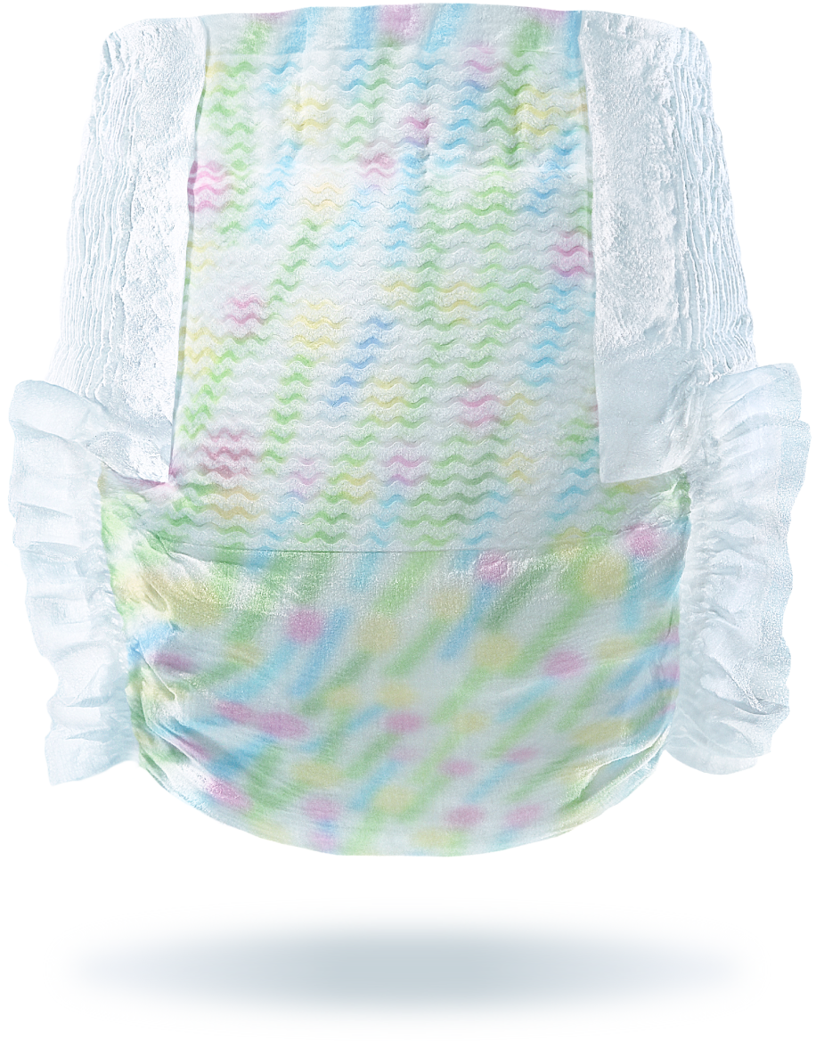 ミラフィール　紙おむつ　紙オムツ サイズ調整可能なパンツタイプの紙オムツ「Mirafeel」 3サイズ