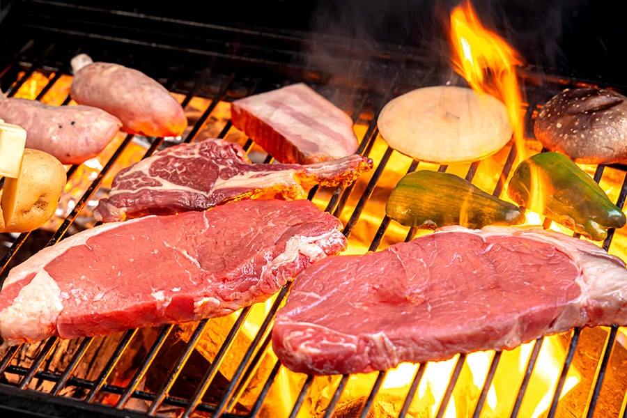 BBQディナーの様子