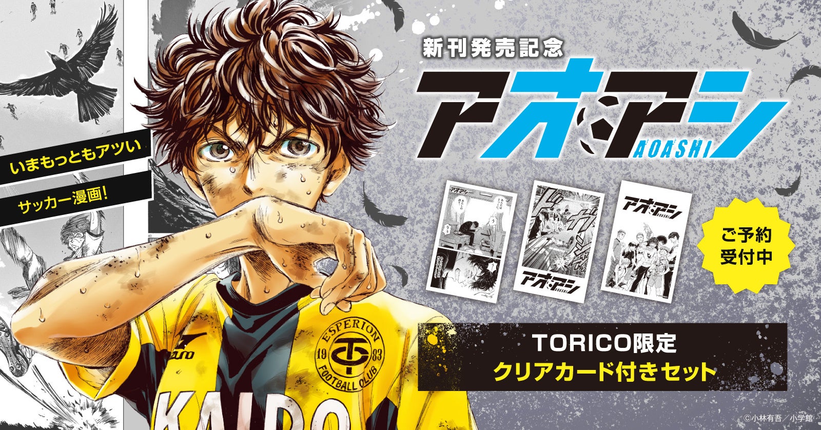 新刊発売記念 アオアシ 限定クリアカード付きセット予約受付開始 漫画全巻ドットコム 株式会社toricoのプレスリリース 新刊発売記念 アオアシ 限定クリアカード付きセット予約受付開始 漫画全巻ドットコム 株式会社toricoのプレスリリース