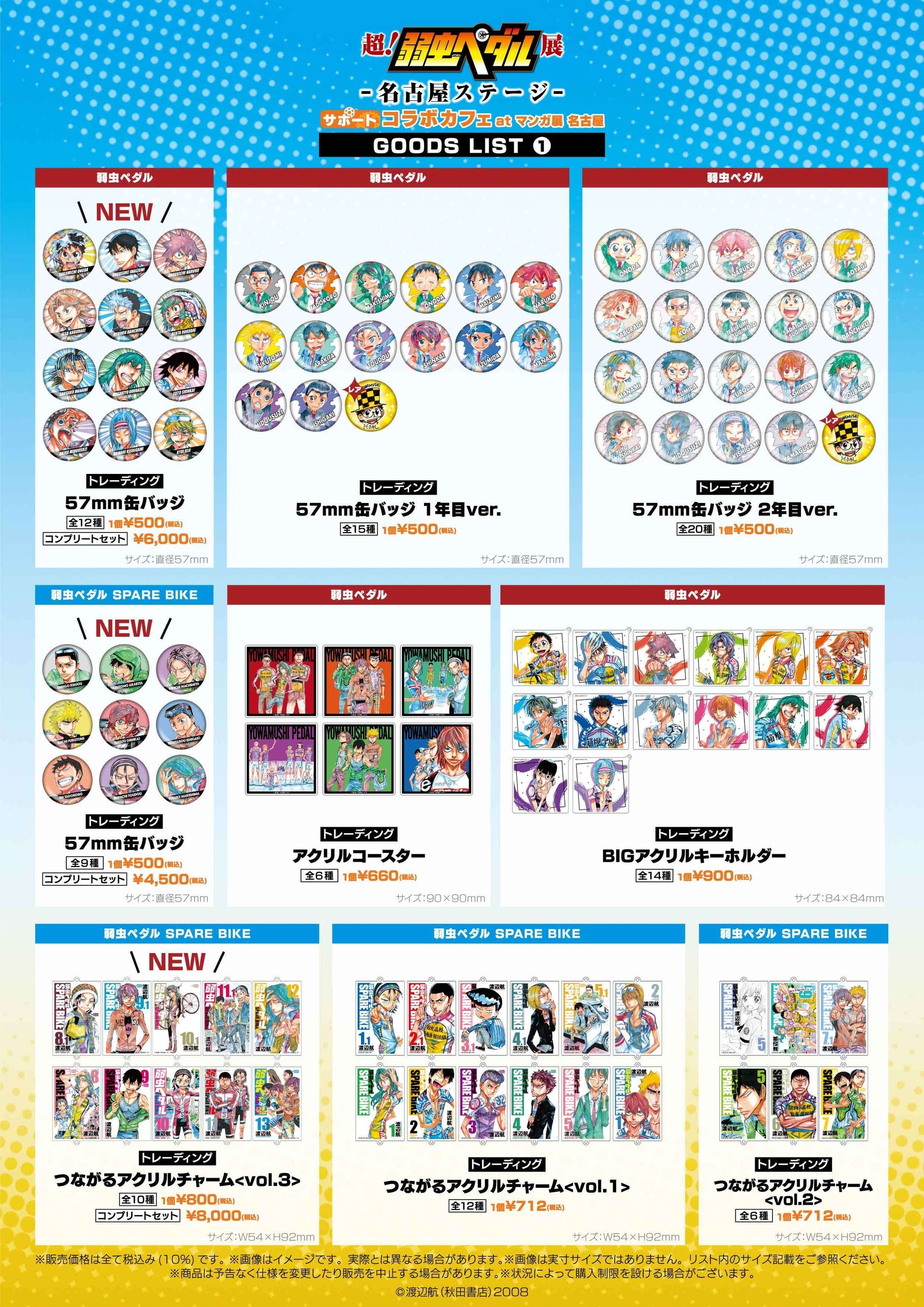 弱虫ペダル　超！弱虫ペダル展　名古屋ステージ　BIGアクリルスタンド賞 弱虫ペダル 超！弱虫ペダル展 名古屋ステージ BIGアクリル