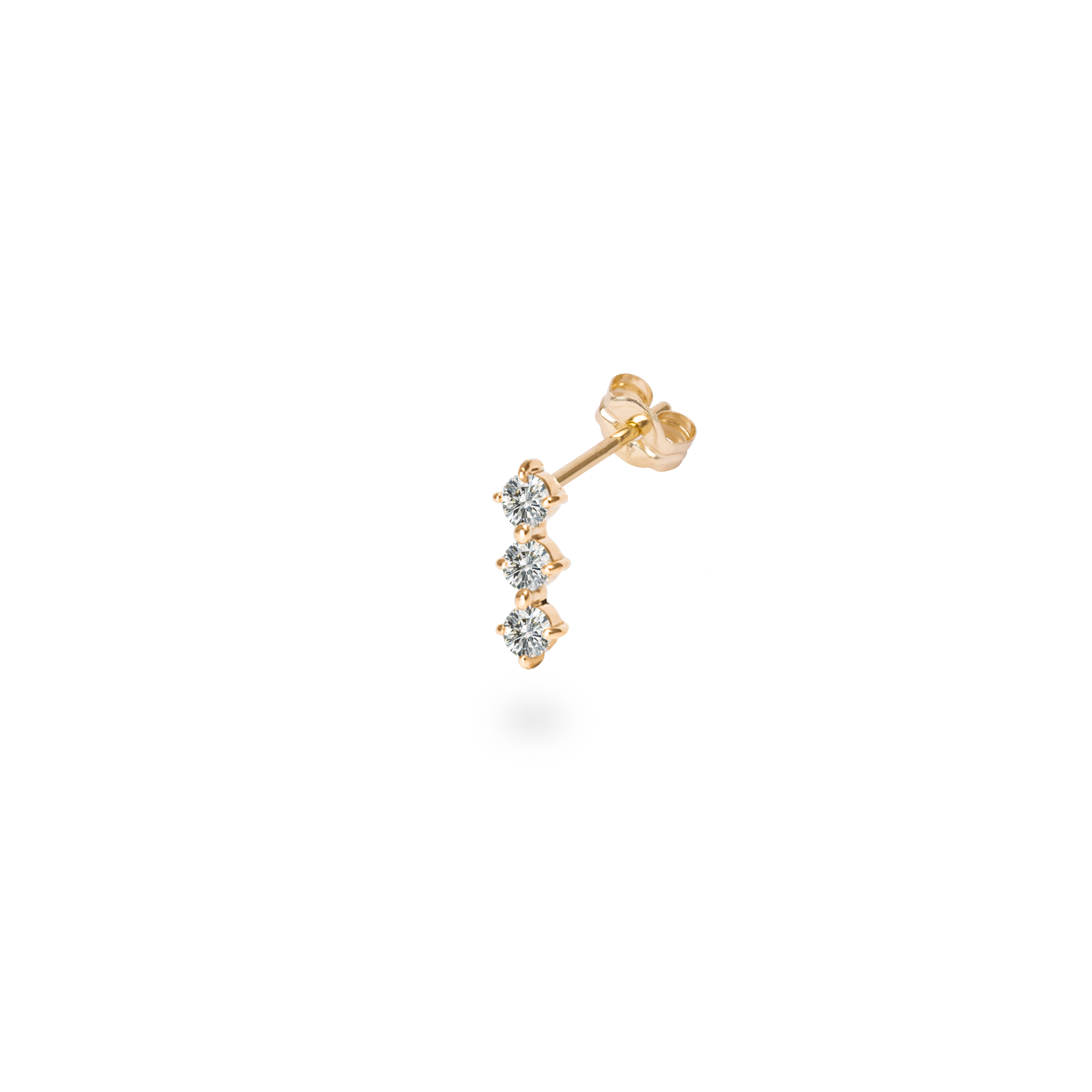 Diamond Short Bar Earring
