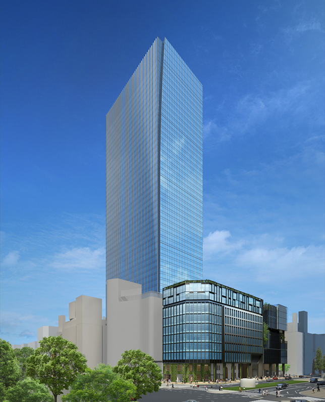 A地区・B地区外観イメージ※東京駅八重洲中央口方面から望む