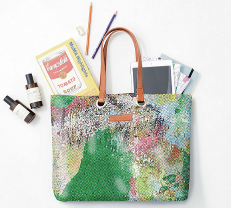 展示アートをトートバッグに